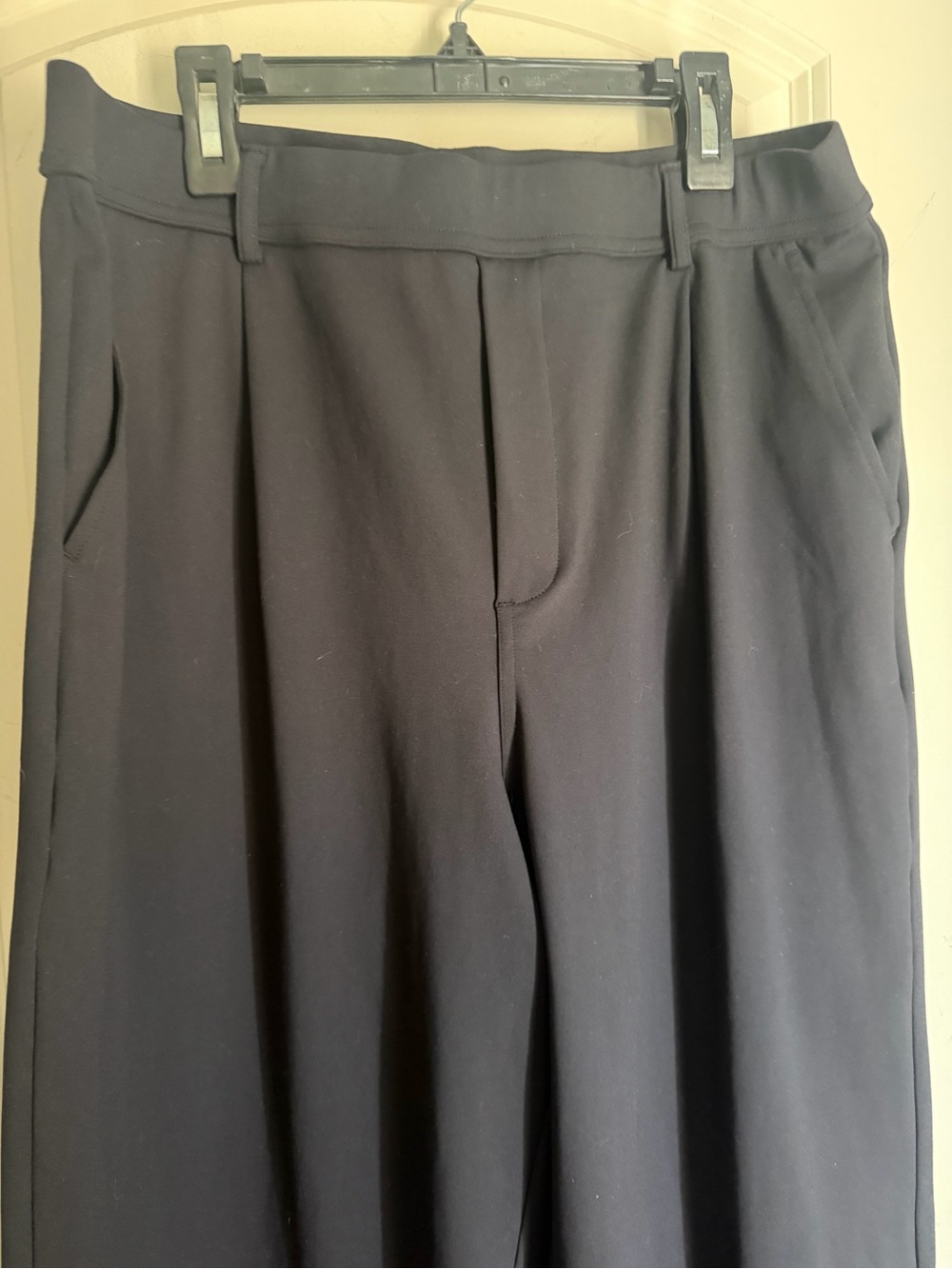 HALARA flex women’s high waisted pocket straight leg crepe work pants office L - Picture 3 of 8